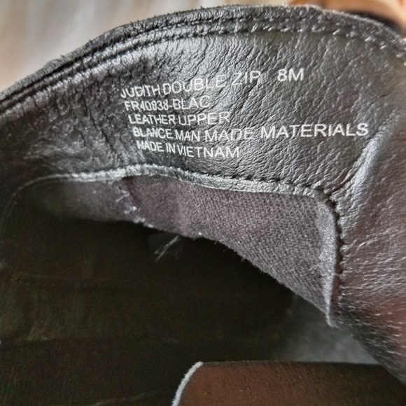 Frye women's double zipper ankle BROWN leather business casual short booties - Picture 6 of 10